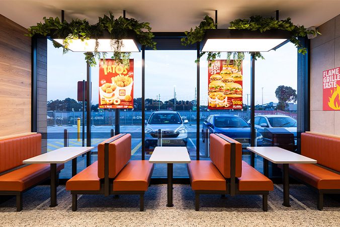 Commercial Framing Fast Food Restaurant