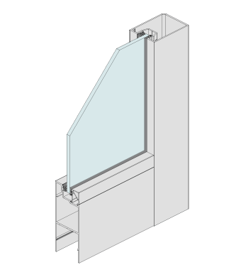 Aluminium Hinged Door 50