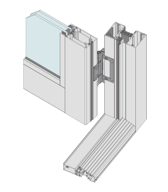 Aluminium Hinged Door 852