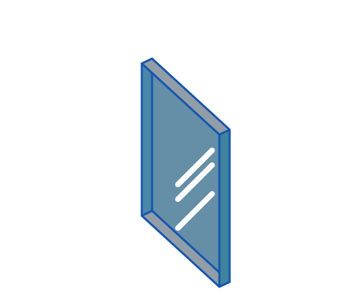 tinted glass windows