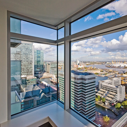 high rise facade windows